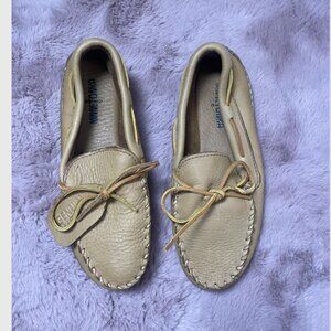 ⭐️ Moccasin Loafer Hipster Hippie Art Artsy Trendy Slip On Goose Leather Shoes